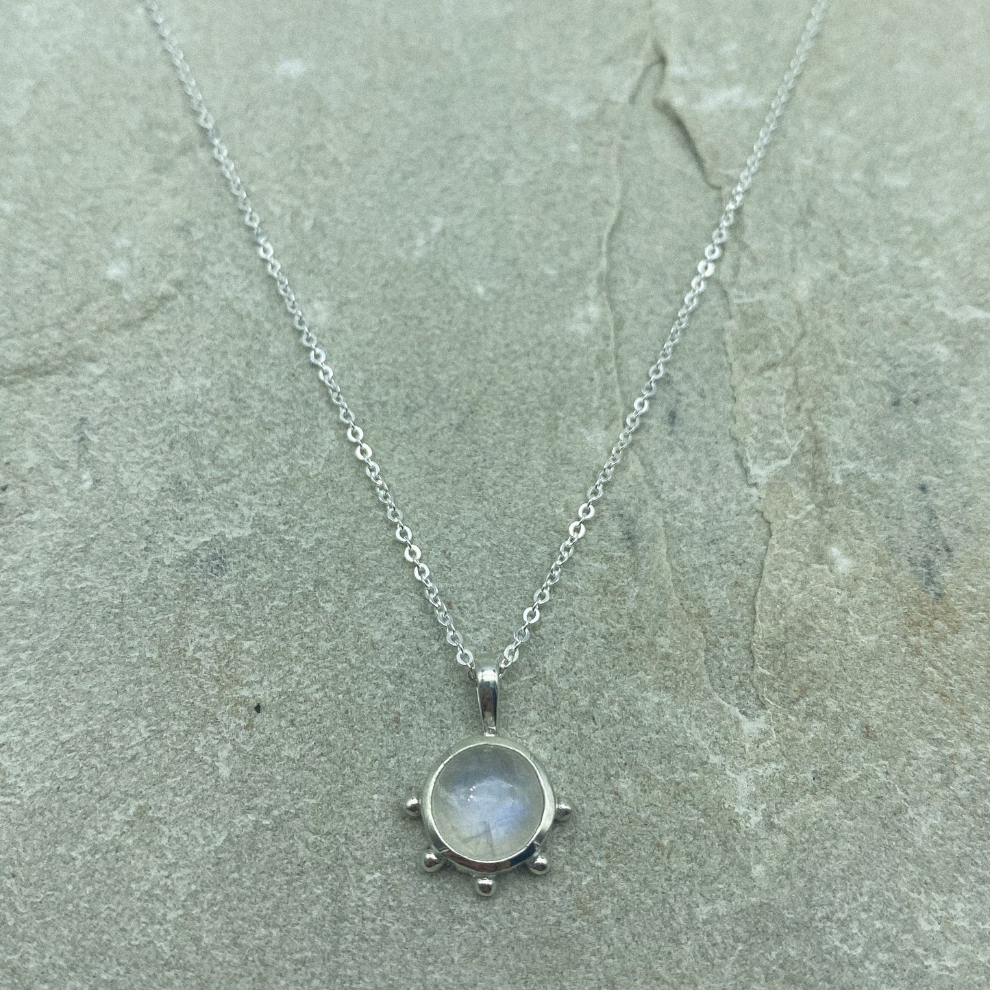 Dotty Necklace - Moonstone