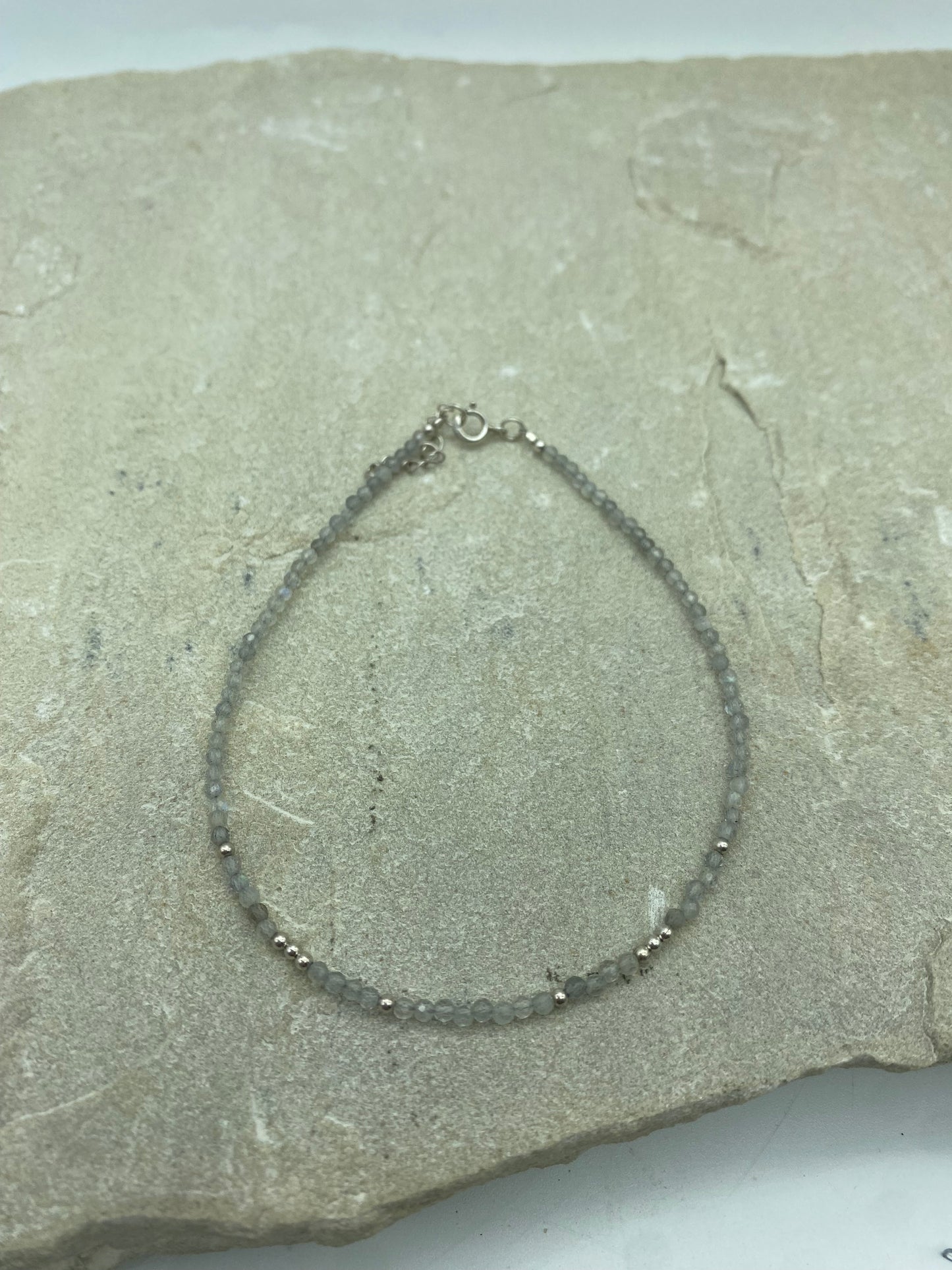 Labradorite anklet