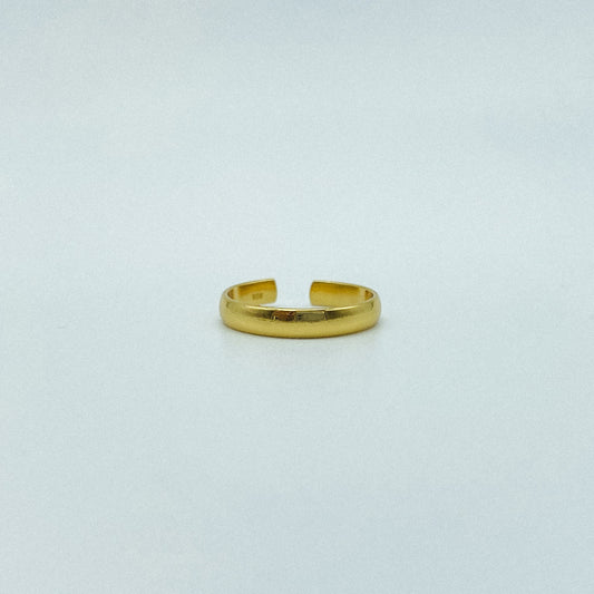 Band Toe Ring - Gold