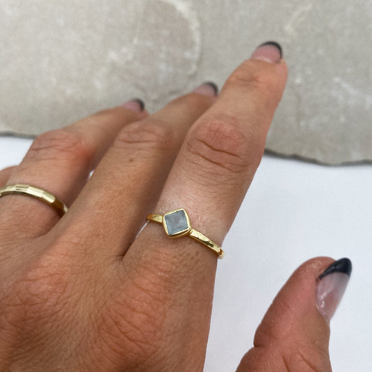 Skai Jade Ring -Gold