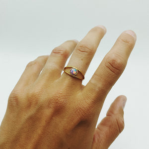 Eyes Wide Ring - Purple Opal LC